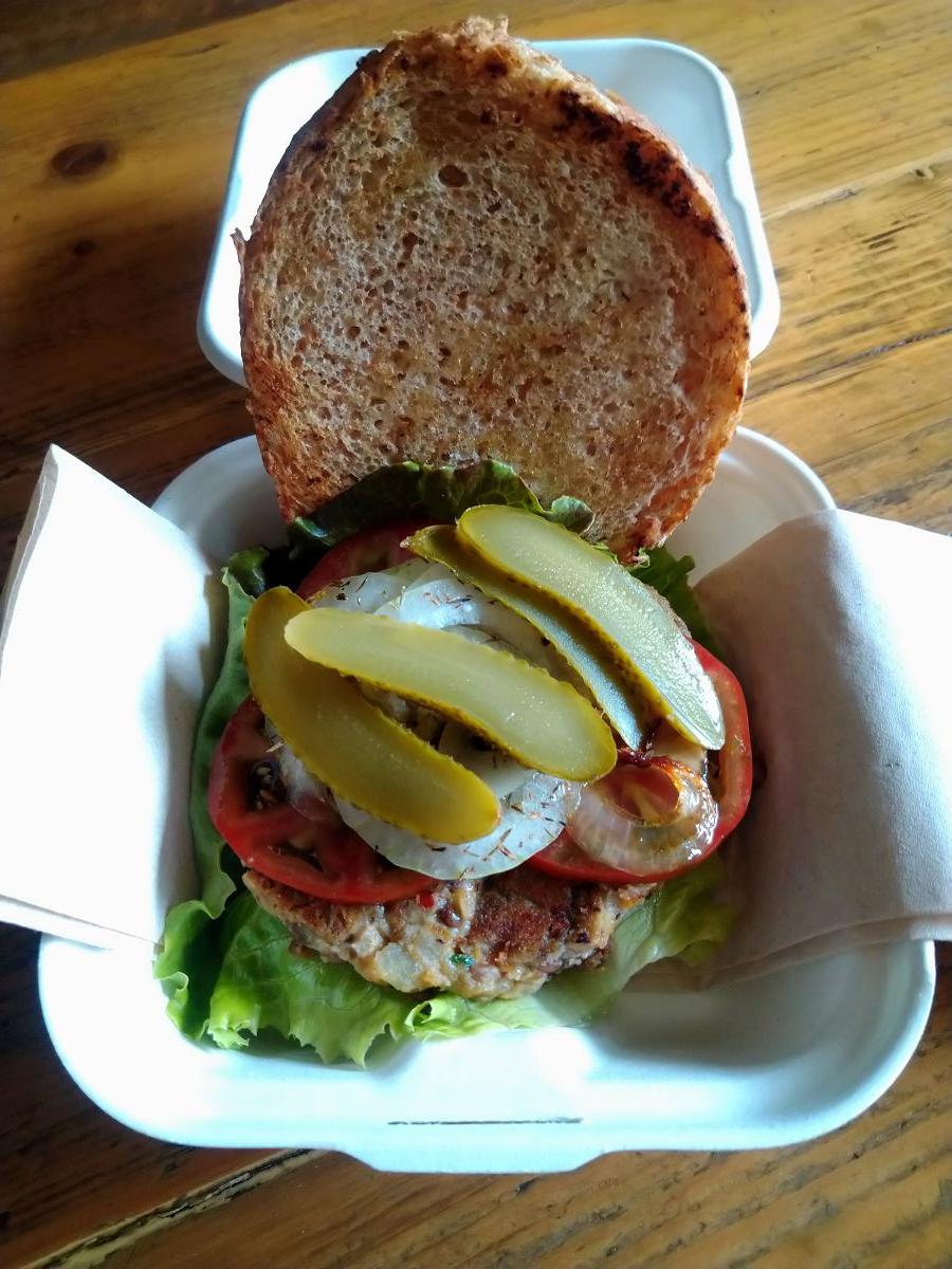 Hamburger aux lentilles