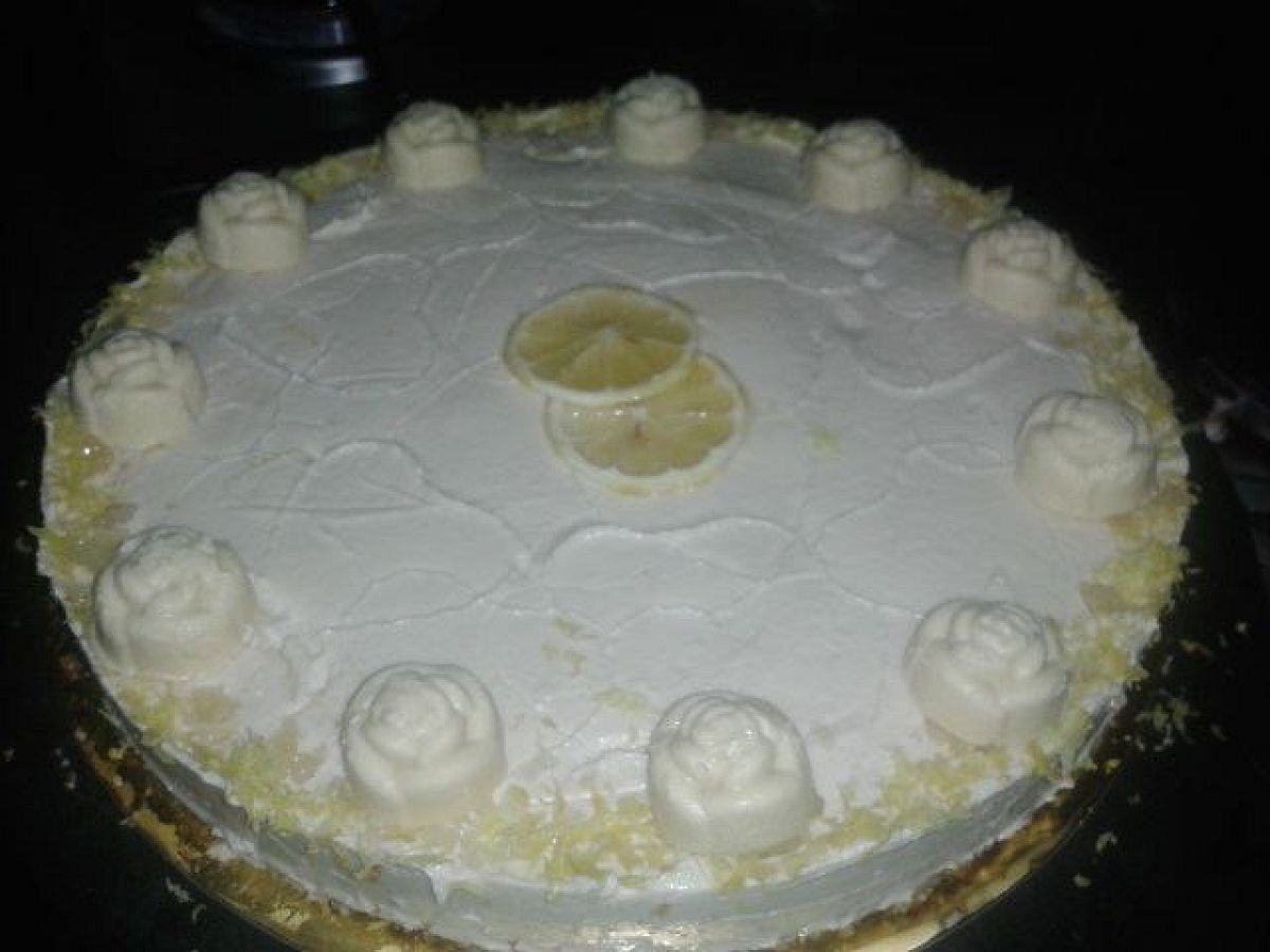 Tarta de limón crudivegana