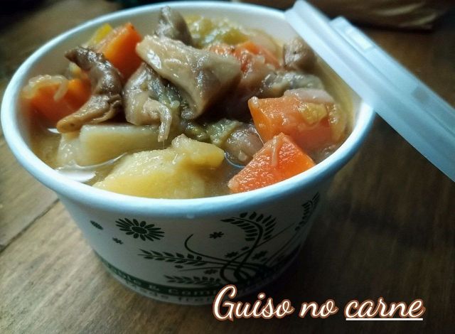 Guiso  No-Carne Cremas, sopas y algo mas Comida para llevar