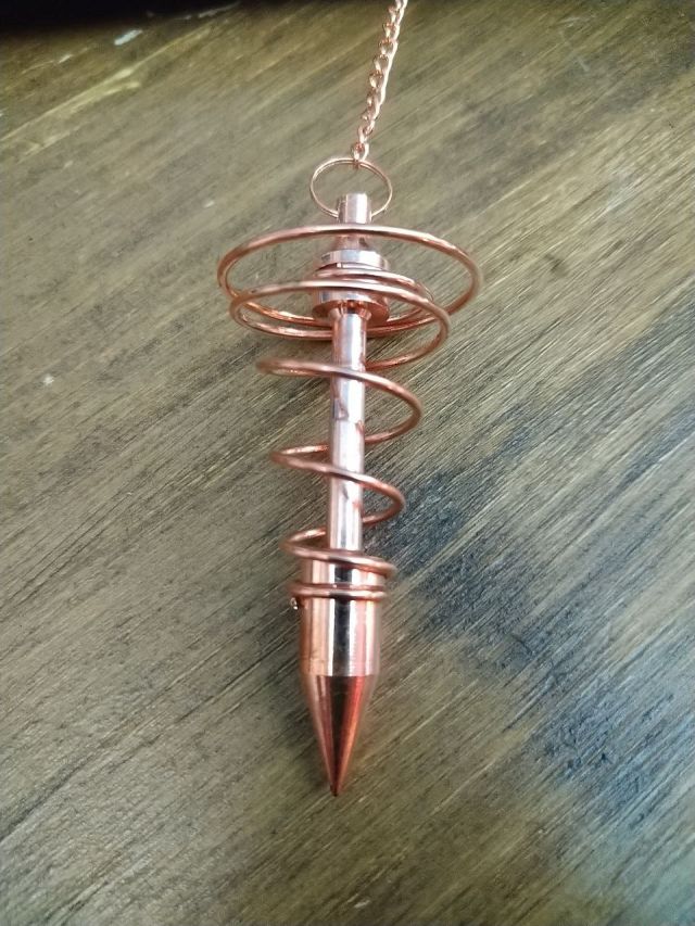 Copper, large spiral pendulums Gifts
