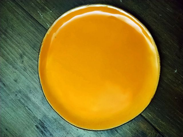 Petite assiette plate. ORANGE Céramique boutique