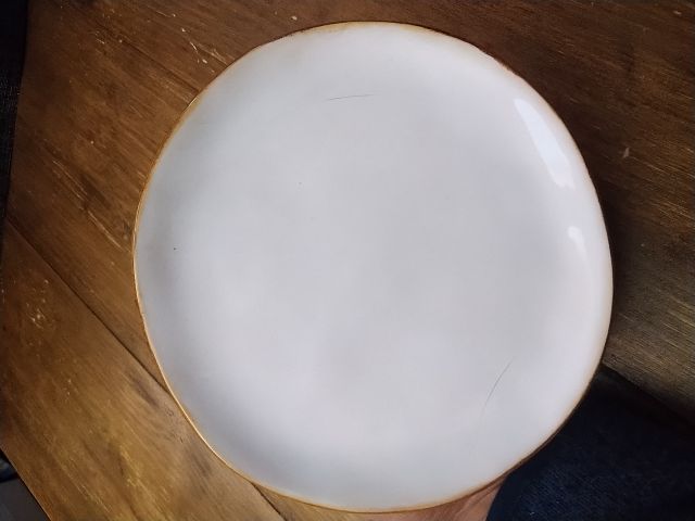 Grande assiette plate. BLANC Céramique boutique