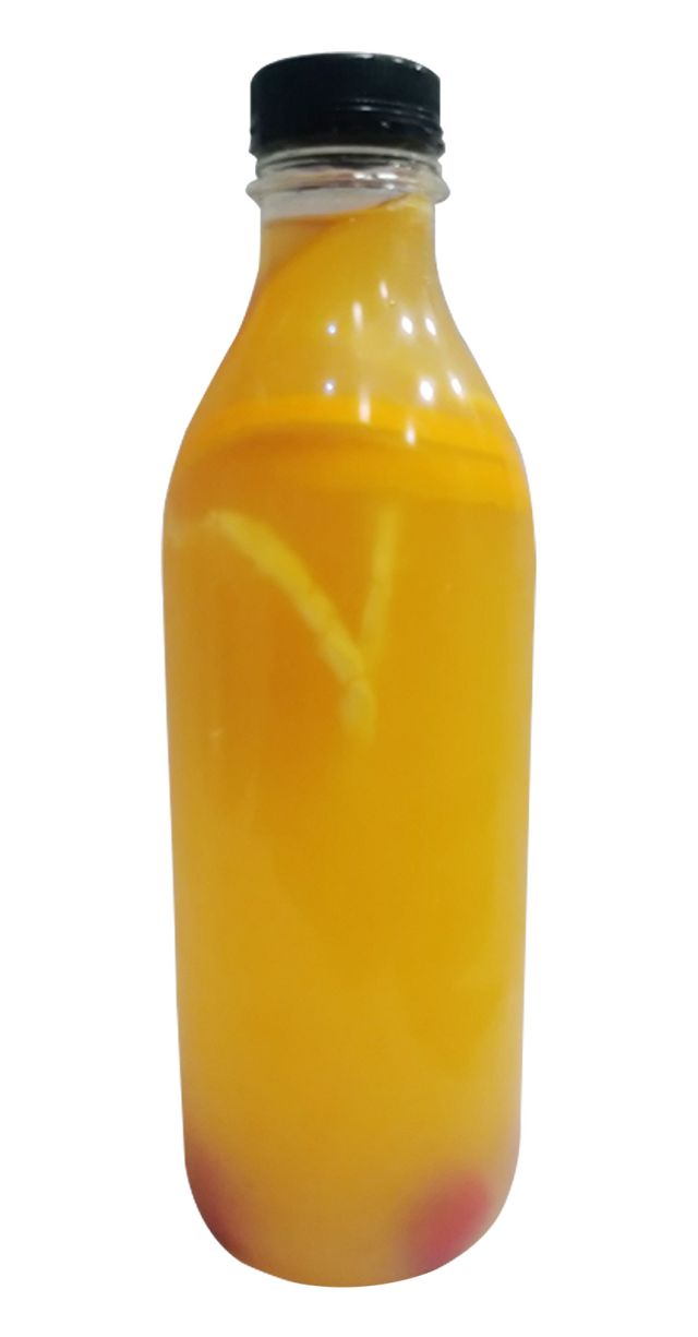 Frambuesa y naranja  1lt Aguas frutales Comida para llevar