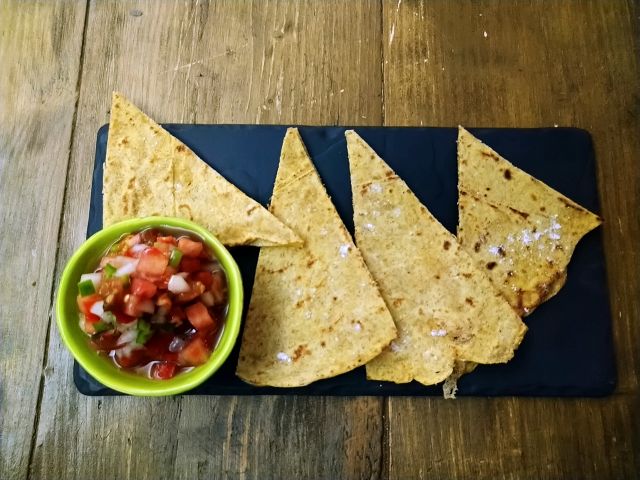 Quesadillas à l'épeautre de blé entier A partager ou à grignoter Nourriture à emporter