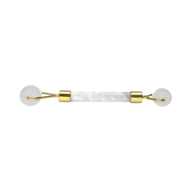 White Jade - Double roller massager minerals Gifts