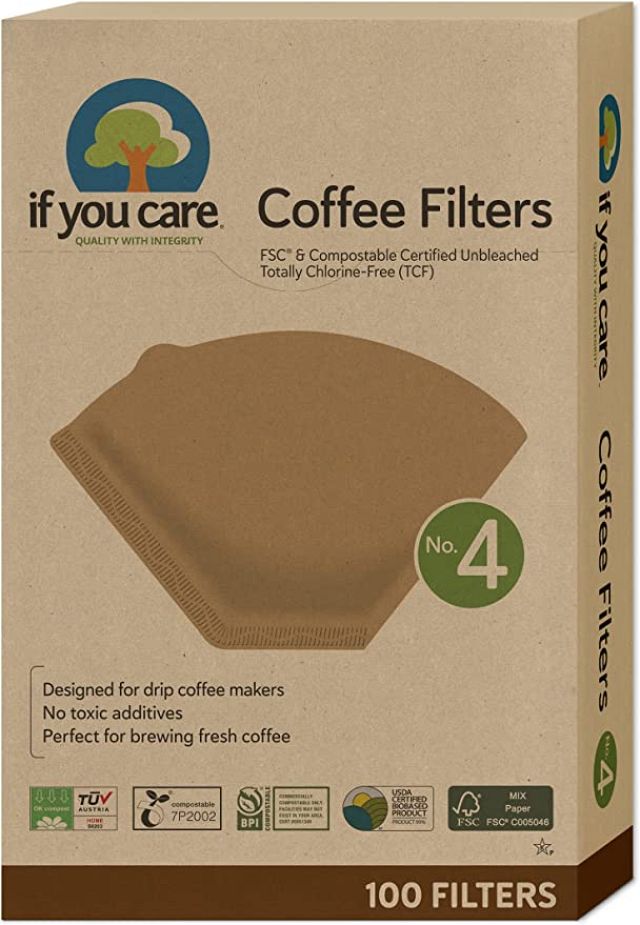 If you care -  Coffee filters  100 filters Artículos de papel sin blanqueantes La Tienda