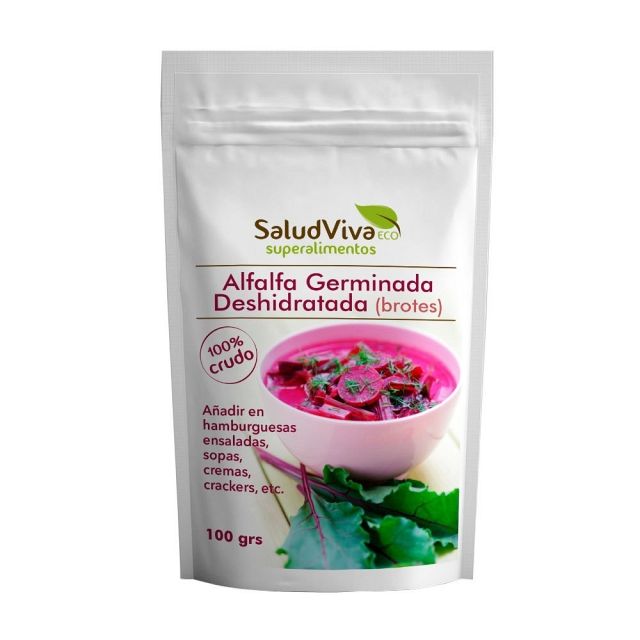 Salud viva - Alfalfa germinada deshidratada 100gr Suplementos La Tienda