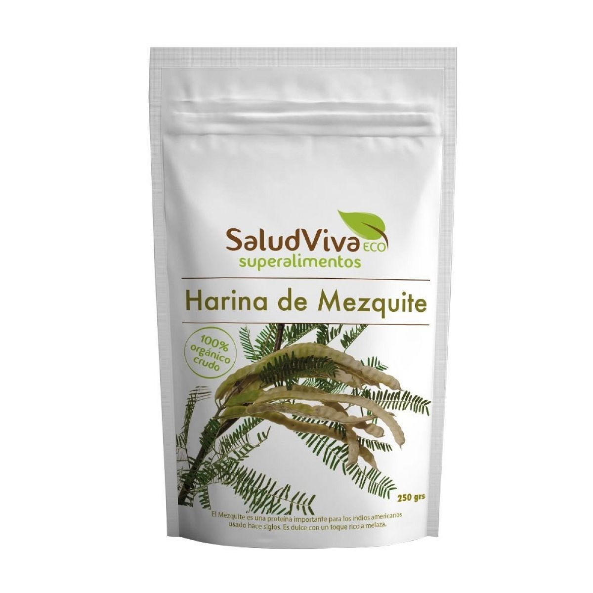 Salud viva - Harina de mezquite en polvo 250gr