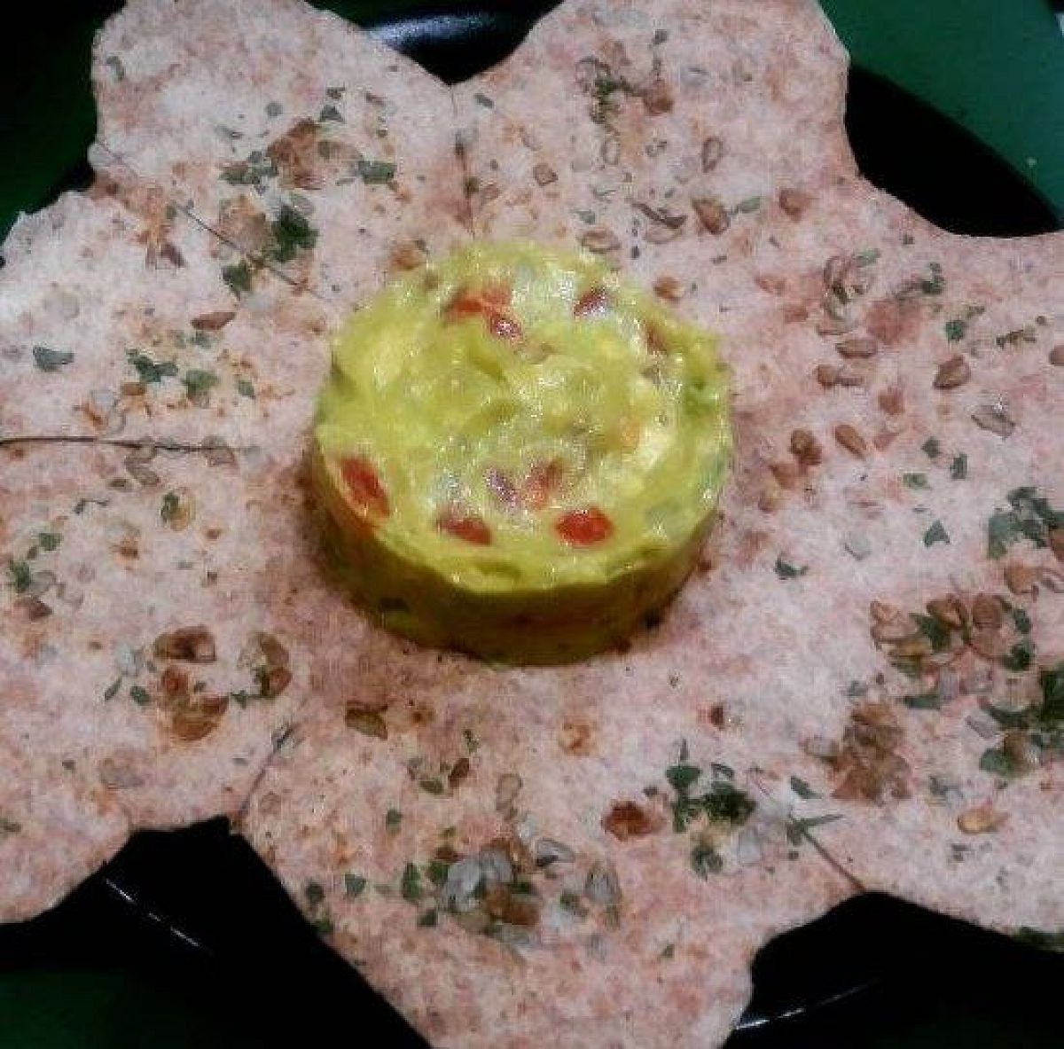 Guacamole mit Pfannkuchen