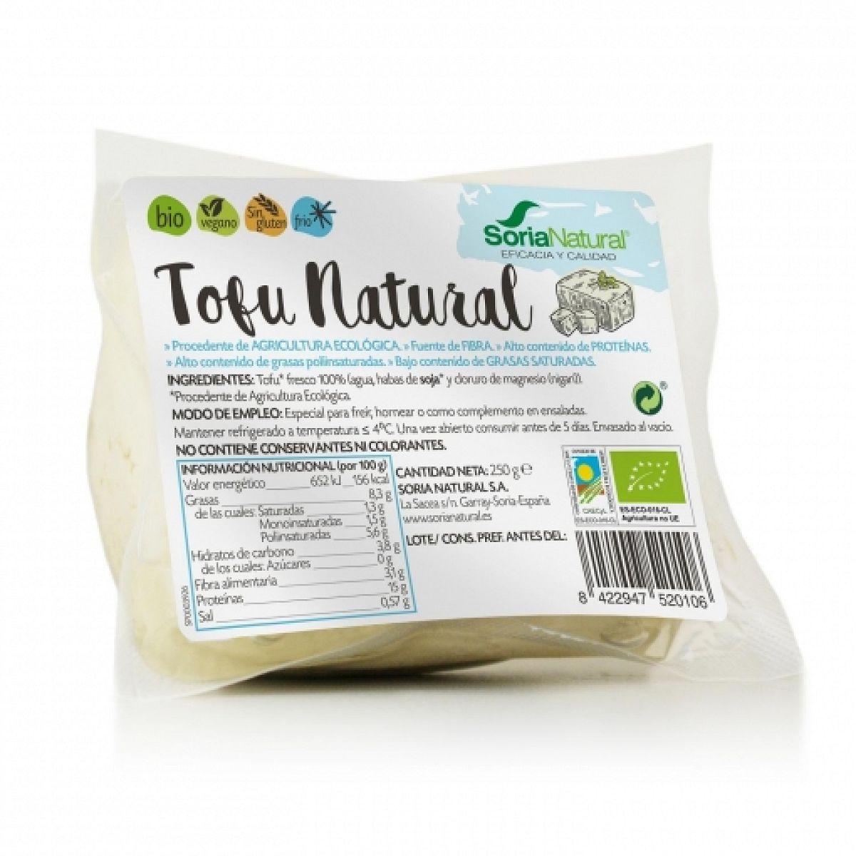 Soria natural - Tofu Natural  250gr