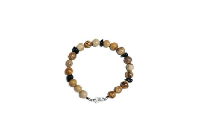 Jaspe madera y onix - Pulsera Minerales Artículos de regalo