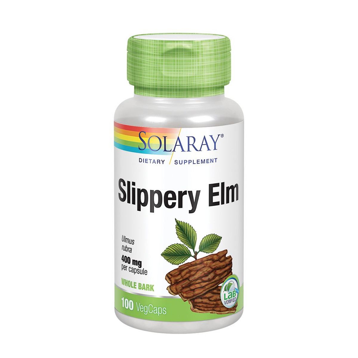 Solaray – Slipperulme, 400 mg